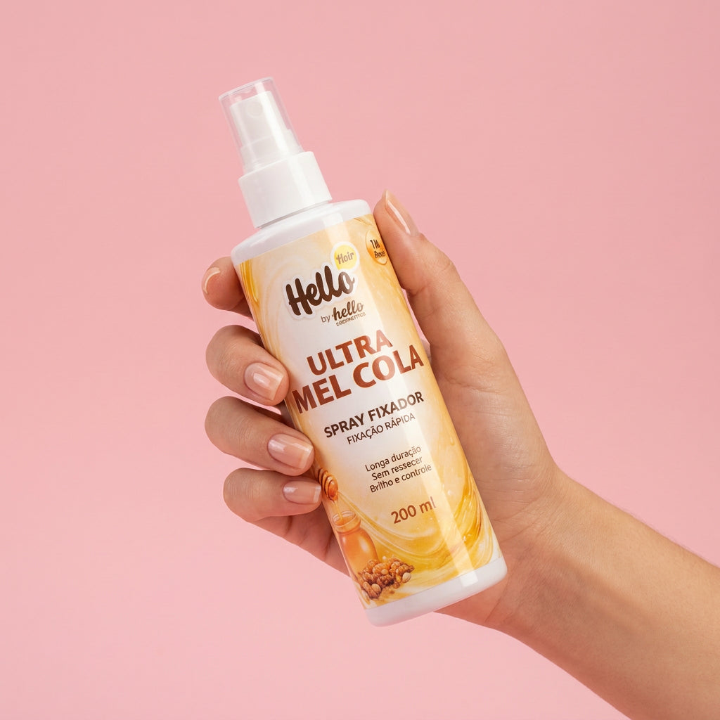 HELLO HAIR ULTRA MEL COLA 200ML - SPRAY FIXADOR