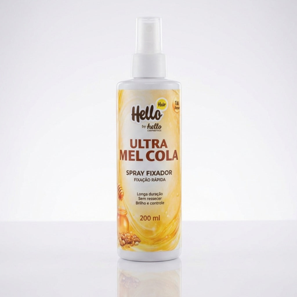HELLO HAIR ULTRA MEL COLA 200ML - SPRAY FIXADOR