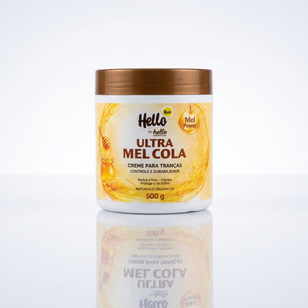 HELLO HAIR ULTRA MEL COLA 500G - CREME PARA TRANÇAS
